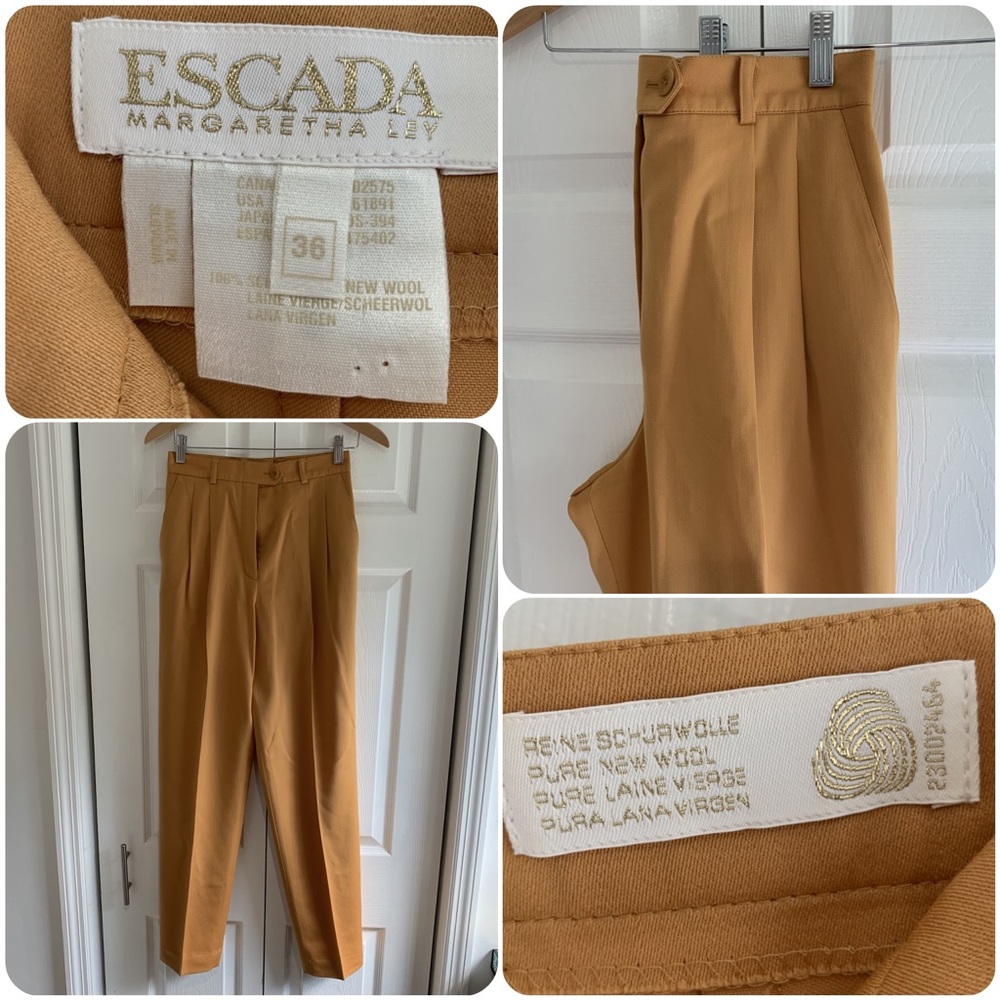 Escada 2 piece suit Margaretha Ley with REAL Fur - Picture 7 of 8